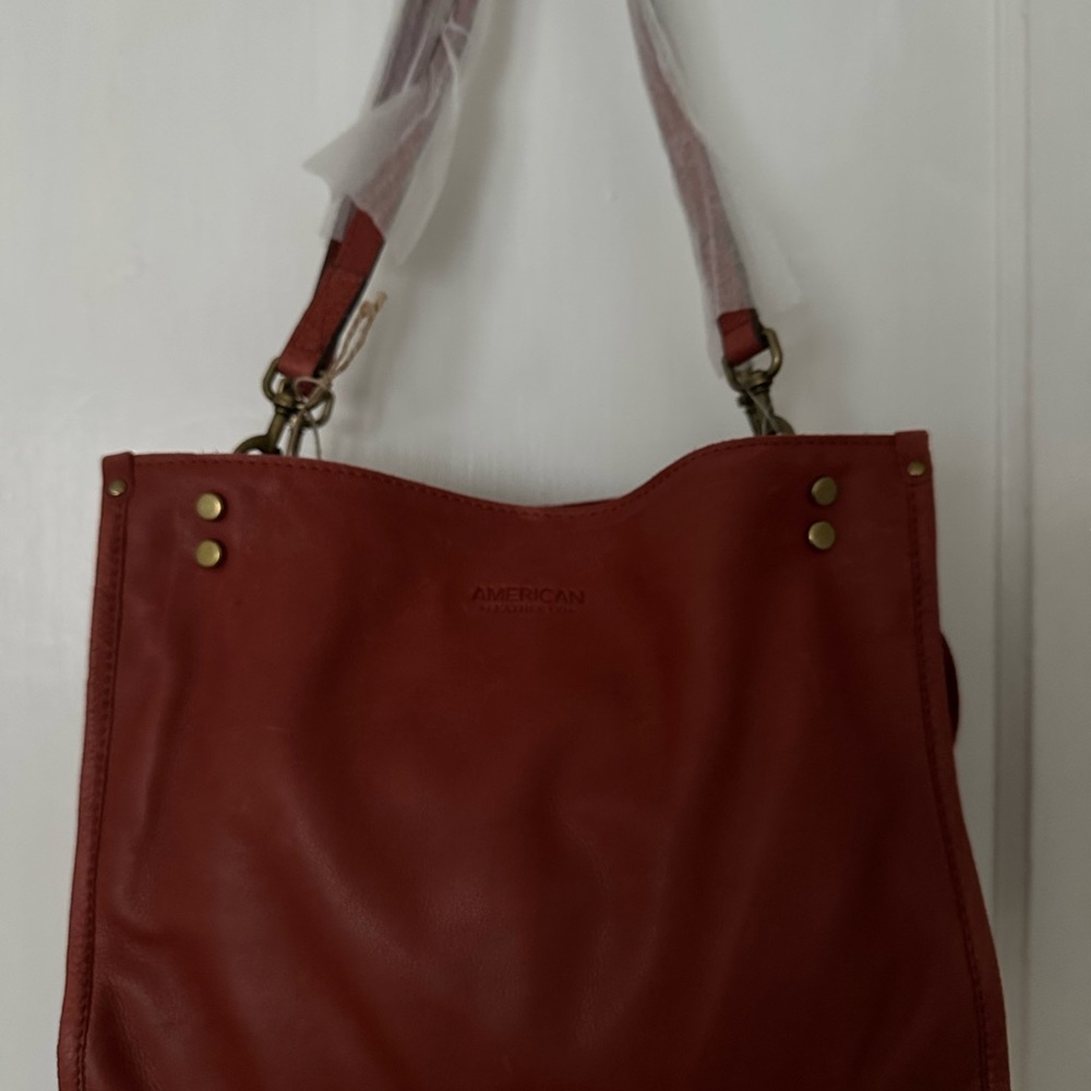 American Leather Deep Rust Red Soft leather purse BRAND NEW! with tags - Picture 7 of 7